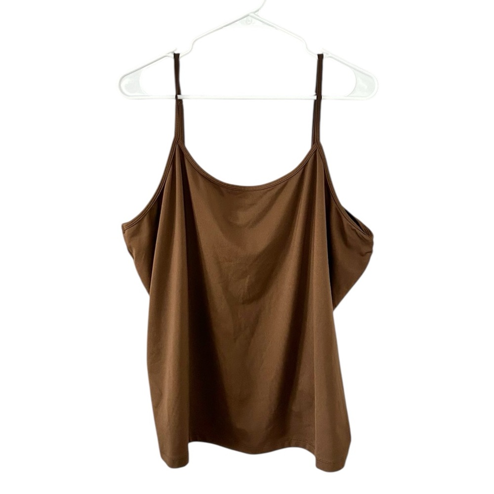 Lane Bryant Brown Spaghetti Strap Tank Top